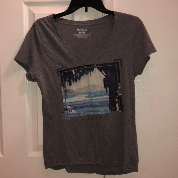 Hurley Tops - Hurley gray women’s tee Hurley Tops - Hurley gray women’s tee